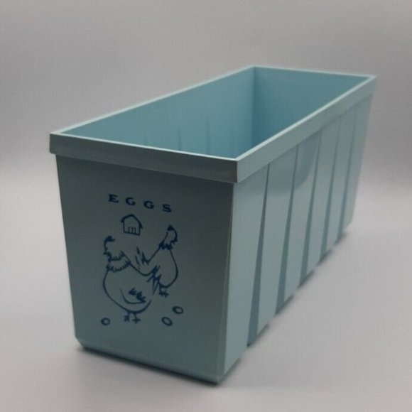 Blue Egg Container | Kitchen | Vintage Mcm Robin Egg Baby Blue ...